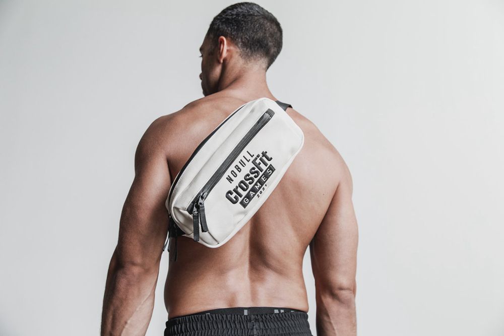 NOBULL Torba Preko Ramena - Nobull Crossfit Games® 2021 Bijele Ivory (329156-DTM)